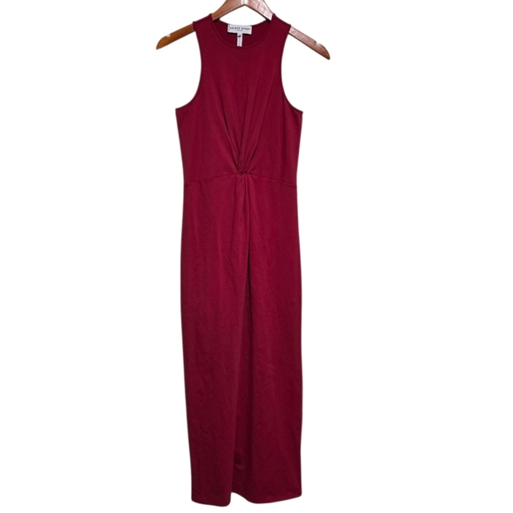 Apiece Apart Magna Twisted Tank Dress in Rumba Red Size Small - Picture 3 of 5